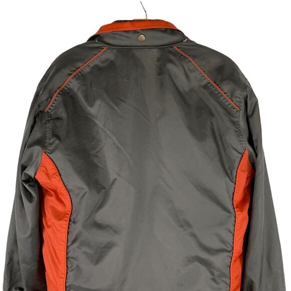 Tri Mountain Women's size Medium Gray Orange Fleece Lined Jacket coat - Picture 6 of 8